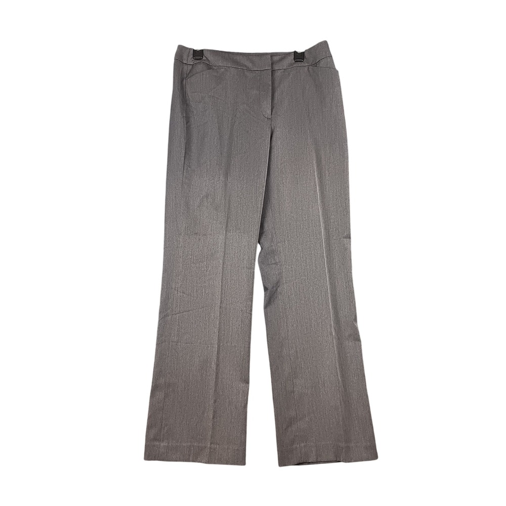 AK Anne Klein Gray Straight Leg Stretch Career Dress Pants Size 12 NWT